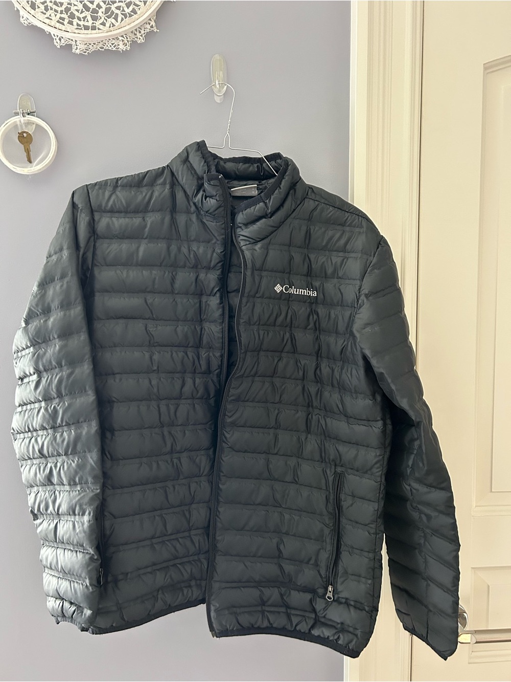 Columbia Men's Black Quilted Packable Puffer Jacket